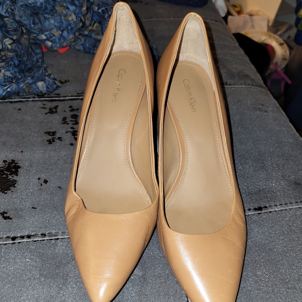Calvin klein nude shoes